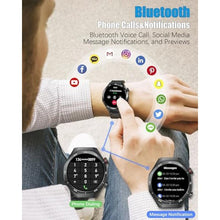 Load image into Gallery viewer, Men's Smart Watch 1.52" HD Touch Screen Sports Fitness Tracker with Bluetooth Calls IP67 Waterproof Smartwatch for Men 24/7 Heart Rate/Blood Pressure/Sleep Monitor, Support for Android iOS (Black)_1818
