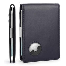 Load image into Gallery viewer, Mens Airtag Wallet,Slim Bifold Leather Wallet for Apple Air Tag,RFID Blocking Cash Credit Card Wallet with ID Window,Card Slots,Money Clip (Modern)_1

