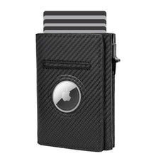 Load image into Gallery viewer, Mens Wallets Airtag Pocket Card Holder for Apple AirTag:RFID Blocking, Pop Up Aluminum Card Case, 10-14 Card Capacity, IDWindow, Cash Slot, Magnetic Closure, Ultra thin tri-fold Wallet Air Tag for Men_1
