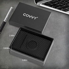 Load image into Gallery viewer, Mens Wallets Airtag Pocket Card Holder for Apple AirTag:RFID Blocking, Pop Up Aluminum Card Case, 10-14 Card Capacity, IDWindow, Cash Slot, Magnetic Closure, Ultra thin tri-fold Wallet Air Tag for Men_713

