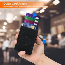 Load image into Gallery viewer, Mens Wallets Airtag Pocket Card Holder for Apple AirTag:RFID Blocking, Pop Up Aluminum Card Case, 10-14 Card Capacity, IDWindow, Cash Slot, Magnetic Closure, Ultra thin tri-fold Wallet Air Tag for Men_716
