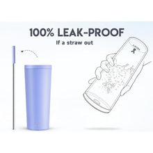 Load image into Gallery viewer, Meoky 24 oz Insulated Tumbler with Lid and Straw, Stainless Steel Vacuum Insulated Tumbler, Keeps Cold for 24 Hours, 100% Leak Proof, Fits in Car Cup Holder (Lilac)_6594
