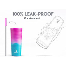 Load image into Gallery viewer, Meoky 24 oz Insulated Tumbler with Lid and Straw, Stainless Steel Vacuum Insulated Tumbler, Keeps Cold for 24 Hours, 100% Leak Proof, Fits in Car Cup Holder (Marshmallow)_5774
