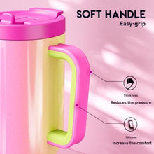 Load image into Gallery viewer, Meoky 32 oz Tumbler with Handle and Flip Straw, 100% Leakproof Tumbler with Lid and Straw, Stainless Steel Insulated Cup, Cupholder Friendly, Keeps Cold for 24 Hours (Carnival)_6215
