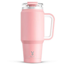 Load image into Gallery viewer, Meoky 32 oz Tumbler with Handle, Insulated Tumbler with Lid and Straw, Stainless Steel Travel Mug, Keeps Cold for 24 Hours, 100% Leak Proof, Fits in Car Cup Holder (Blush)_1
