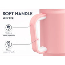 Load image into Gallery viewer, Meoky 32 oz Tumbler with Handle, Insulated Tumbler with Lid and Straw, Stainless Steel Travel Mug, Keeps Cold for 24 Hours, 100% Leak Proof, Fits in Car Cup Holder (Blush)_6347
