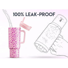 Load image into Gallery viewer, Meoky 40 oz Tumbler with Handle and DUO 2-in-1 Lid (PL)_4748
