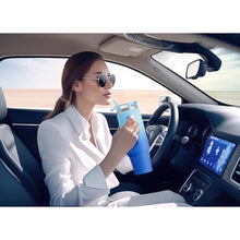 Load image into Gallery viewer, Meoky 40 oz Tumbler with Handle and Straw, Insulated Tumbler with Lid and Straw, Stainless Steel Travel Mug, Keeps Cold for 34 Hours, 100% Leak Proof, Fits in Car Cup Holder (Sky)_4622
