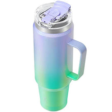 Load image into Gallery viewer, Meoky 40oz Tumbler with DUO 2-in-1 Straw and Sip Lid, 100% Leak Proof Tumbler with Handle, Stainless Steel Insulated Coffee Mug, Keeps Cold for 34 Hours or Hot for 10 Hours (Fairyland)_1
