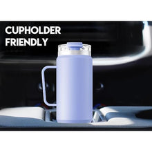 Load image into Gallery viewer, Meoky 40oz Tumbler with Handle, Stainless Steel Travel Mug with 2-in-1 Straw and Sip Lid, Vacuum Insulated Coffee Mug, 100% Leak Proof, Keeps Cold for 34 Hours or Hot for 10 Hours (Lilac)_5294
