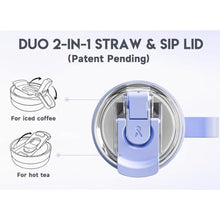 Load image into Gallery viewer, Meoky 40oz Tumbler with Handle, Stainless Steel Travel Mug with 2-in-1 Straw and Sip Lid, Vacuum Insulated Coffee Mug, 100% Leak Proof, Keeps Cold for 34 Hours or Hot for 10 Hours (Lilac)_5295
