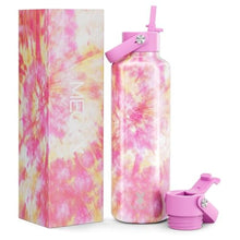 Load image into Gallery viewer, Meoky Water Bottle with Straw for Women: 24 oz Stainless Steel Insulated Water Bottle BPA-Free for Home Office Sports - Girlfriend Wife Mom, Sakura_1
