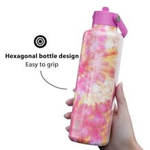 Load image into Gallery viewer, Meoky Water Bottle with Straw for Women: 24 oz Stainless Steel Insulated Water Bottle BPA-Free for Home Office Sports - Girlfriend Wife Mom, Sakura_5795
