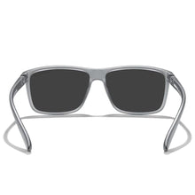 Load image into Gallery viewer, MERRY'S Rectangular Polarized Sports Sunglasses for Men Women Cycling Driving Fishing UV400 Protection S8225, TraGrayFrameGrayMetalBlackLens_3264
