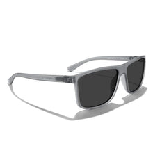 Load image into Gallery viewer, MERRY'S Rectangular Polarized Sports Sunglasses for Men Women Cycling Driving Fishing UV400 Protection S8225, TraGrayFrameGrayMetalBlackLens_3265
