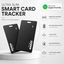 Load image into Gallery viewer, MFi Certified Wallet Tracker Card Works with Apple Find My Slim 0.07in, Black_2149
