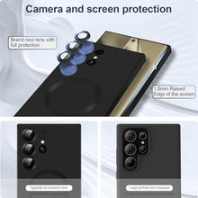 Load image into Gallery viewer, Migexxkj for Samsung Galaxy S24 Ultra Case Magnetic, [Wireless Charging Compatible Mag Safe] Silicone Soft Rubber Thin Slim Cover Shockproof Protective Phone Case for S24 Ultra 5G (Black)_2937
