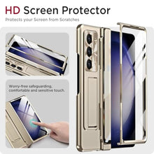 Load image into Gallery viewer, Miimall for Fold 6 Case with Kickstand, Hinge Protection Screen Protector Shockproof Lens Protection Comfortable Grip Support Wireless Charging Case for Fold 6 Samsung, Gold_95
