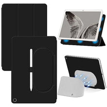 Load image into Gallery viewer, Miimall for Google Pixel Tablet Case, Compatible with Charging Speaker Dock, Convenient Magnetic Attachment, Two-Way Stand, Pen Holder, Lightweight, Silky-Smooth Cover - Black_1
