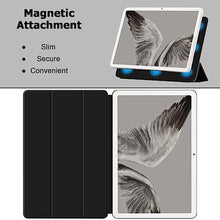Load image into Gallery viewer, Miimall for Google Pixel Tablet Case, Compatible with Charging Speaker Dock, Convenient Magnetic Attachment, Two-Way Stand, Pen Holder, Lightweight, Silky-Smooth Cover - Black_342
