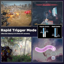 Load image into Gallery viewer, MIKIBY Mad Nano 68 Rapid Trigger Custom Mechanical Keyboard with Hall Effect Magnetic Switch,8K Hz Polling Rate,Side-Printed PBT Keycaps, RGB Backlit 60% QMK Wired Keyboard for Mac/Win, White_4278

