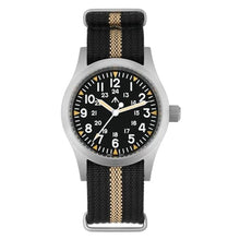 Load image into Gallery viewer, Militado ML05 38mm VH Sweep-Hand Quartz Field Watch for Men, Black/ 2035 Movement/ with Arrow, BlackMovementwithArrow_1
