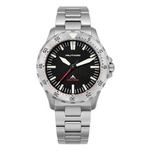 Load image into Gallery viewer, Militado ML16 39 mm Quartz Watches for Men - TMI VH31 Sweep &amp; 515 Movement Quartz Field Diver Watch, 20 Bar Waterproof Luxury Diving Sapphire Crystal BGW9 Super Luminous Wrist Watch, BlackSilverVH_1
