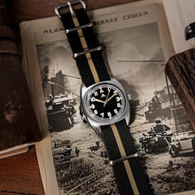 Load image into Gallery viewer, Militado ML17 36mm Military Quartz Watch - Super 2035 Movement Super Luminous Field Watches for Men 100M Waterproof (Black/ 2035 Movement/No Calendar/ K1 Glass)_35
