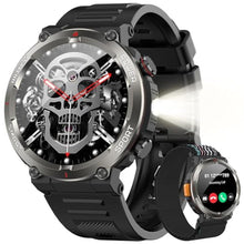 Load image into Gallery viewer, Military Tactical Smart Watches for Men with Compass/Flashlight, WPROBlack_1

