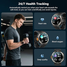 Load image into Gallery viewer, Military Tactical Smart Watches for Men with Compass/Flashlight, WPROBlack_768
