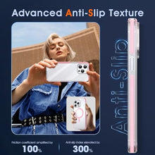 Load image into Gallery viewer, MILPROX Compatible with iPhone 15 Pro Max Case - with Screen Protector - Compatible with MagSafe - Magnetic Clear Trasparent Design - Non Yellowing Anti Slip - All PC Protective Phone Cover - Pink_7564
