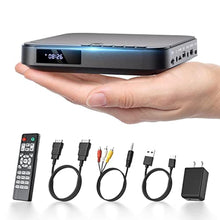 Load image into Gallery viewer, Mini DVD Player HDMI, DESOBRY 1080P HD Small Compact DVD Player for Smart TV with All Region Free, DVD CD Player with AV Output, USB/TF Card Input, Remote Control, Support PAL/NTSC, Black_1
