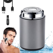 Load image into Gallery viewer, Mini Electric Shaver, Portable Mini Electric Shaver,Portable Pocket Travel Shaver for Men Women, USB Rechargeable Waterproof Electric Razor Trimmer for Car, Office, Business Trip (Gray)_1
