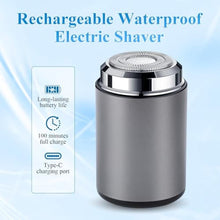 Load image into Gallery viewer, Mini Electric Shaver, Portable Mini Electric Shaver,Portable Pocket Travel Shaver for Men Women, USB Rechargeable Waterproof Electric Razor Trimmer for Car, Office, Business Trip (Gray)_73
