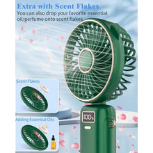Load image into Gallery viewer, Mini Fan,Small Hand Fans with Pedestal,USB Battery Powered Eyelash Folding Lanyard Silent Cordless Fan,Handheld/Neck/Desk 3 in 1 Personal Portable Fans Rechargeable for Girls Women Outside Indoor_6255
