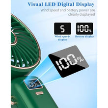 Load image into Gallery viewer, Mini Fan,Small Hand Fans with Pedestal,USB Battery Powered Eyelash Folding Lanyard Silent Cordless Fan,Handheld/Neck/Desk 3 in 1 Personal Portable Fans Rechargeable for Girls Women Outside Indoor_6256
