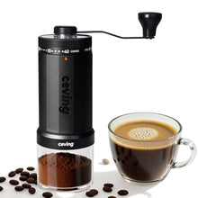 Load image into Gallery viewer, Mini Manual Coffee Grinder with 40 Adjustable Settings, Portable Hand Coffee Bean Mill with 30g Capacity, Conical Burr Coffee Grinder with Crank for Travel, Camping, Office, Espresso, Pour Over, etc, White_1
