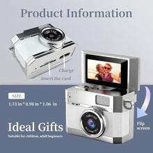 Load image into Gallery viewer, Mini Thumb Digital Camera Keychain Portable, White_497

