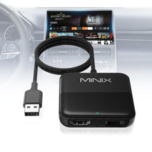 Load image into Gallery viewer, MINIX Car TV Mate Only for Cars with Factory Wired CarPlay Function HDMI Converter HDMI Multimedia Adapter for Fire TV Stick Gaming Laptop Switch Screen Throwers DVD Set-top Boxes 2.4GHz WiFi, black_1
