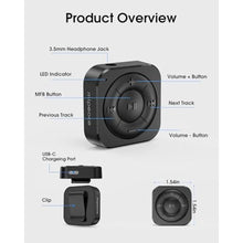 Load image into Gallery viewer, MIPEACE Headphone Bluetooth Adapter for Wired Headphones, Black_576
