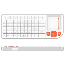 Load image into Gallery viewer, Miritz Mini Keyboard with Touchpad, Mini Bluetooth Keyboard, Ultra-Compact Portable for IT Professionals, Field Service Technicians, Home Theater PC &amp; Multi-Device Travel - Durable &amp;Reliable, White_1

