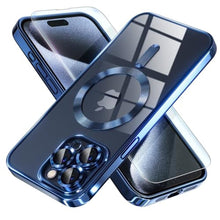 Load image into Gallery viewer, Misea Magnetic for iPhone 15 Pro Max Case with MagSafe [Never Yellowing] [Military Grade Drop Protection] Full Camera Lens Protector Plating Soft Clear Phone Case for Women Girls, Deep Blue, DeepBlue_1
