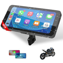 Load image into Gallery viewer, MITNOTY Motorcycle CarPlay &amp; Android Auto, 6.5 Inch Wireless Carplay Screen with GPS Navigation, IP67 Waterproof Touchscreen, Bluetooth, Portable Screen for Motorbike, Dual Bluetooth, Siri, G-Assist_1
