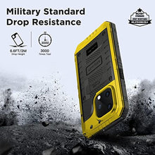 Load image into Gallery viewer, Mitywah Waterproof Case for iPhone 14 Pro Max, Heavy Duty Shockproof Case with Built-in Screen Protector, Full Body Underwater Protective Metal Case 6.7 inch, Yellow_1427
