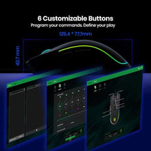 Load image into Gallery viewer, MKETech Electronics Wired Gaming Mouse - Computer Corded Mouse with 6 Programmable Buttons, Up to 7200 DPI Optical Sensor, RGB Lighting, for PC Laptop, Black (Cool Viper)_5981
