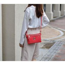 Load image into Gallery viewer, MKF Collection Crossbody bag for women, Adjustable Strap Vegan leather Shoulder Bag messenger Purse by Mia K, Pink_247
