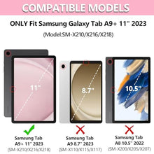 Load image into Gallery viewer, MMK Keyboard Case for Samsung Galaxy Tab A9 Plus/A9+ 5G 11 Inch 2023, Samsung A9 Plus Tablet Case with Detachable Wireless Bluetooth Keyboard (SM-X210/X216/X218) - Pink_1215
