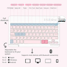 Load image into Gallery viewer, MMK Keyboard Case for Samsung Galaxy Tab A9 Plus/A9+ 5G 11 Inch 2023, Samsung A9 Plus Tablet Case with Detachable Wireless Bluetooth Keyboard (SM-X210/X216/X218) - Pink_1216
