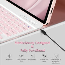 Load image into Gallery viewer, MMK Keyboard Case for Samsung Galaxy Tab A9 Plus/A9+ 5G 11 Inch 2023, Samsung A9 Plus Tablet Case with Detachable Wireless Bluetooth Keyboard (SM-X210/X216/X218) - Pink_1218
