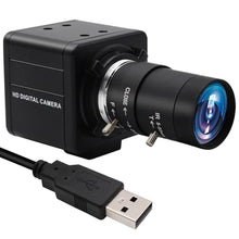 Load image into Gallery viewer, MMlove 8MP USB Camera High Speed 30fps 5-50mm 10X Optical Zoom Lens 2448P USB Webcam Manual Close up Zoom in and Out Golf Swing Camera for Industrial Machine Vision Support PC Raspberry Pi_1

